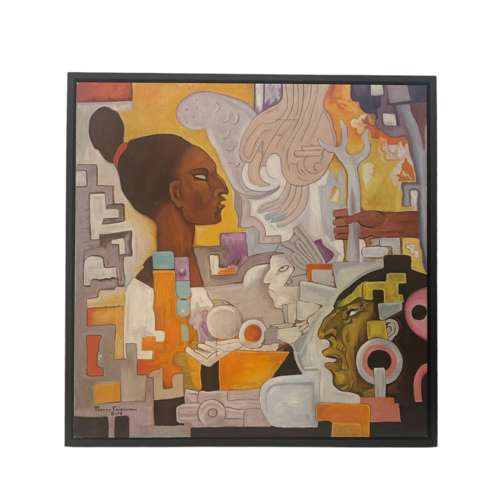 Original Painting by Matty Friedman c.1973  • 32" x 31.5"