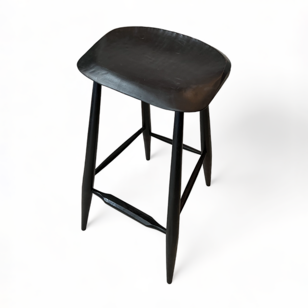 hardwood kitchen stool handmade in california