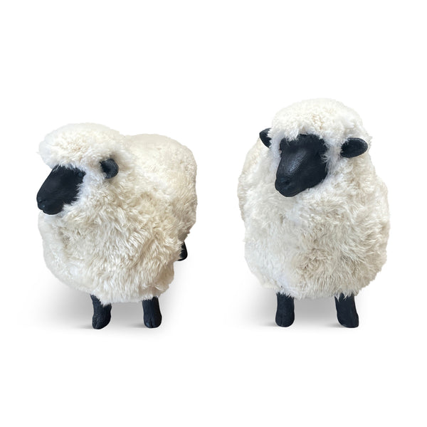 Pair of Lalanne Style Sheep Ottomans