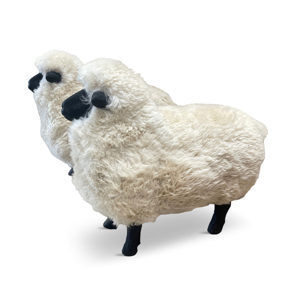 Pair of Lalanne Style Sheep Ottomans
