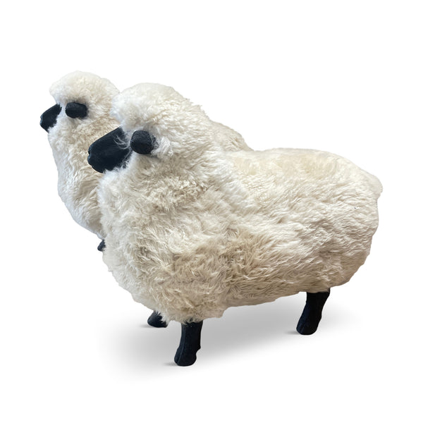 Pair of Lalanne Style Sheep Ottomans