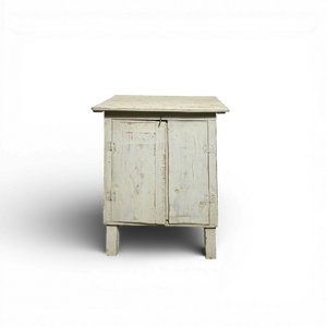 Vintage White Wood Cabinet