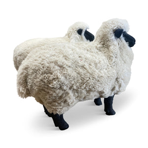 Pair of Lalanne Style Sheep Ottomans