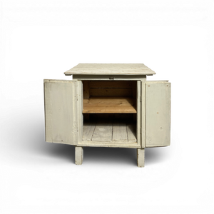 Vintage White Wood Cabinet