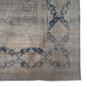 1930's Vintage Distressed Tabriz Rug • 10'2" x 13'10"