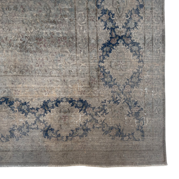 1930's Vintage Distressed Tabriz Rug • 10'2" x 13'10"