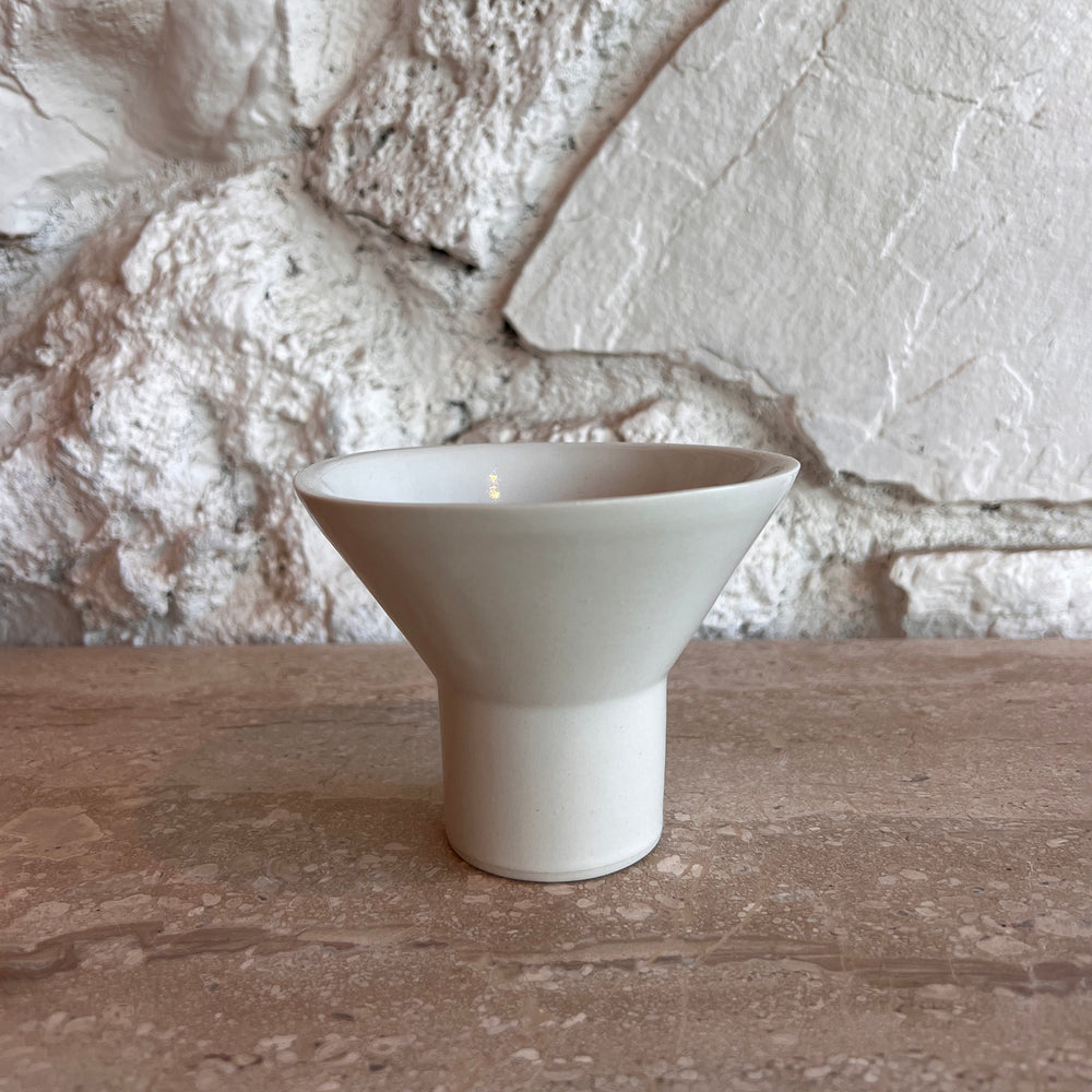 Stemless Martini Glass in White
