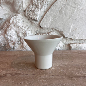 Stemless Martini Glass in White