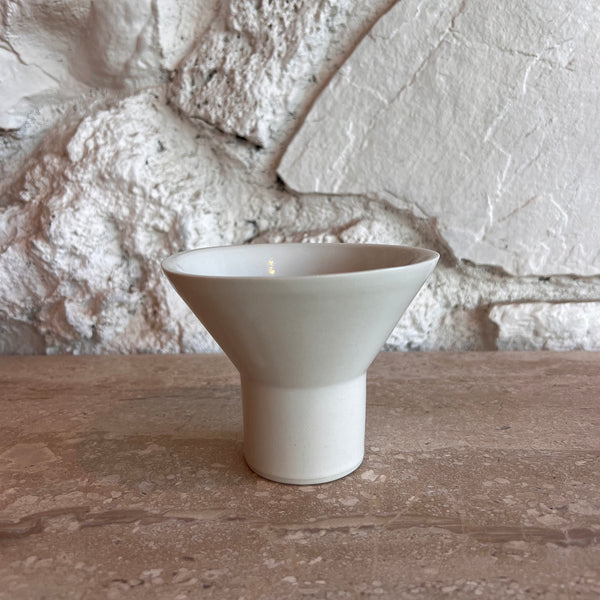 Stemless Martini Glass in White