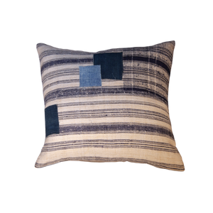 Vintage Fabric Pillow 17" x 17"