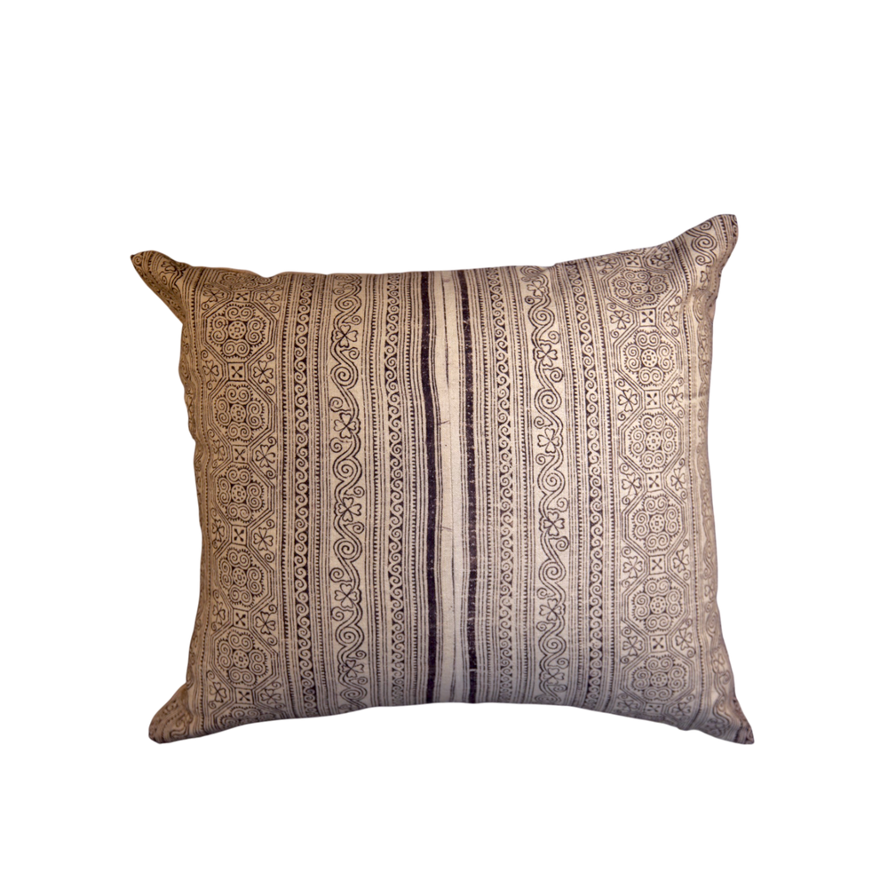 Vintage Fabric Pillow 17" x 17"