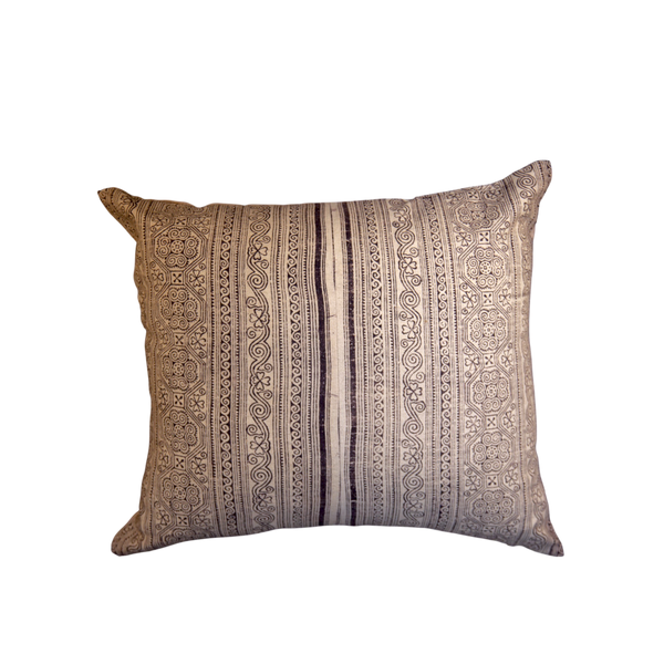 Vintage Fabric Pillow 17" x 17"