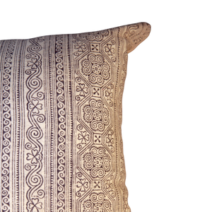 Vintage Fabric Pillow 17" x 17"