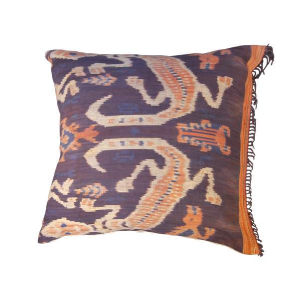Vintage Fabric Pillow 18.5" x 18.5"