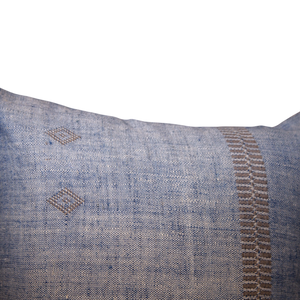 Vintage Fabric Pillow 23" x 19"