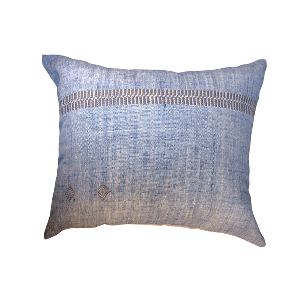 Vintage Fabric Pillow 23" x 19"