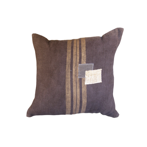 Vintage Fabric Pillow 18.5" x 18.5"