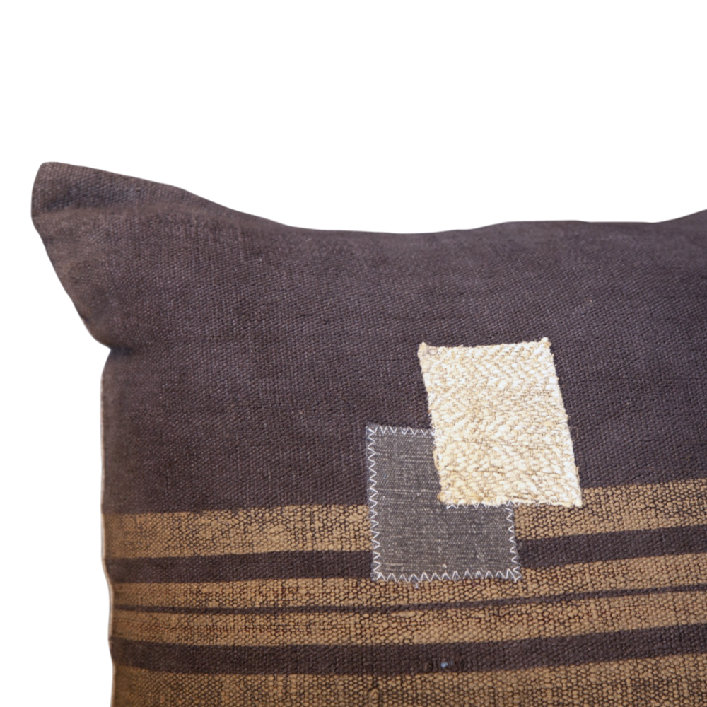 Vintage Fabric Pillow 18.5" x 18.5"