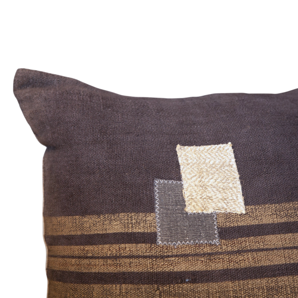 Vintage Fabric Pillow 18.5" x 18.5"