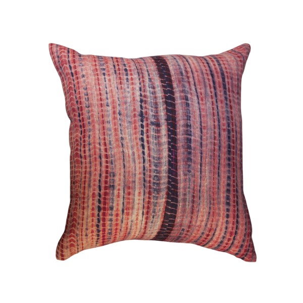 Vintage Fabric Pillow 19" x 19"