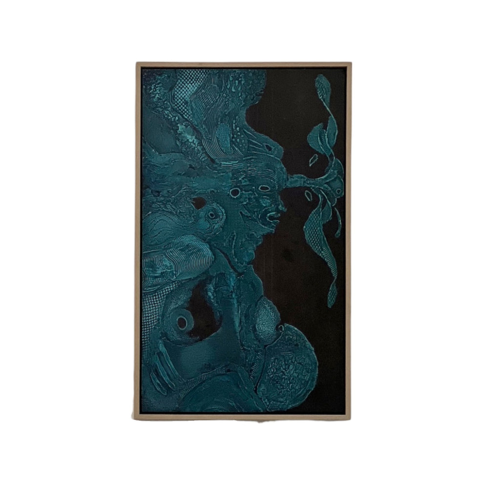 Collagraph Intaglio Print by Beckford Young Jr. • 28"H x 17"W