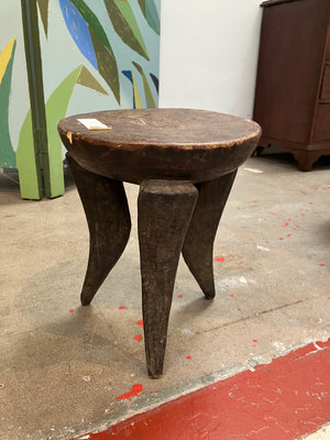 African Stool with Curved Legs 1