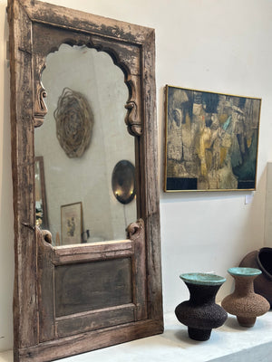 Antique Archway Floor Mirror