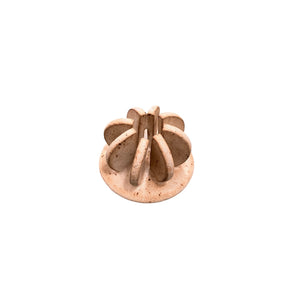Cream Half Moon Candle Holder