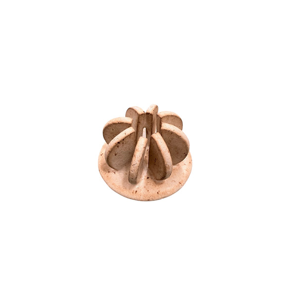 Cream Half Moon Candle Holder