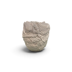 White Fern Vase