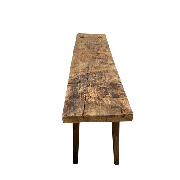 Antique Butcher Block Console Table