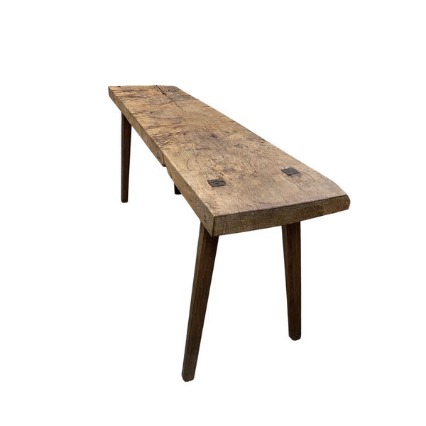 Antique Butcher Block Console Table