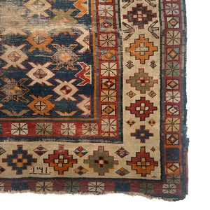 Antique Caucasian Runner • 7'3" x 3'5"