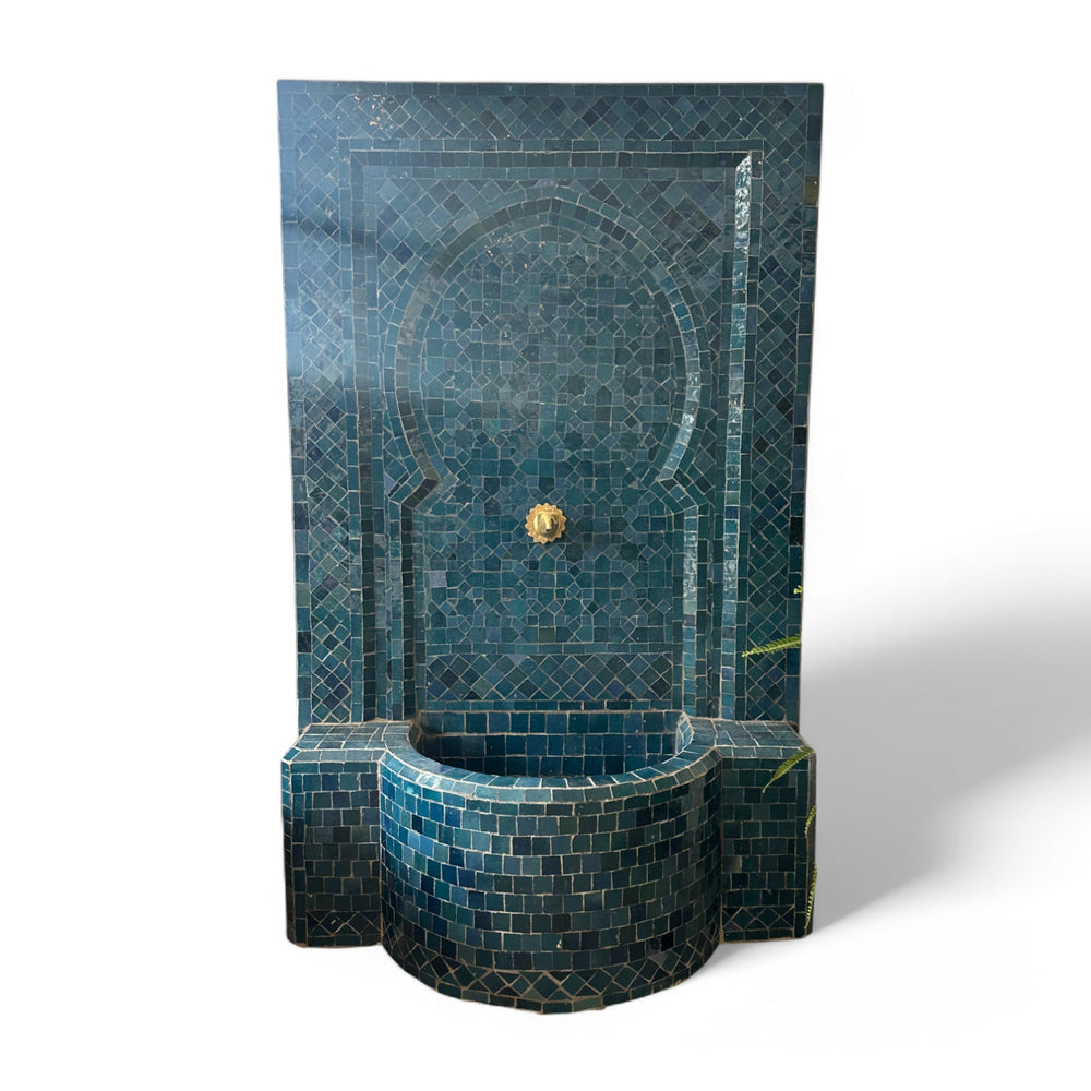 Moroccan Mosaic Tile Water Fountain
