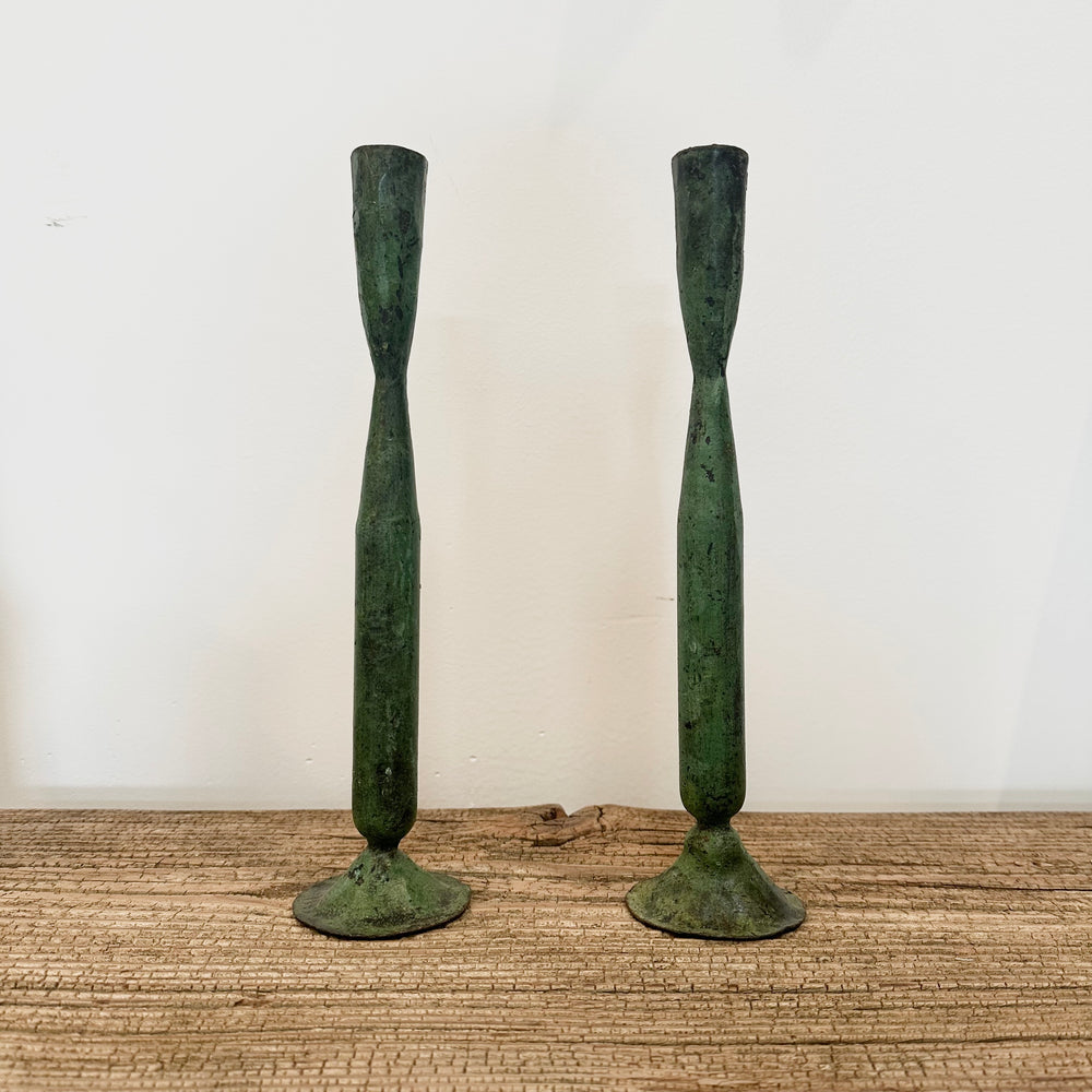 Verdigris Candle Holder Large