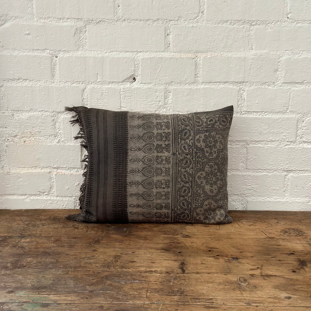 Vintage Fabric Pillow 19” x 16”