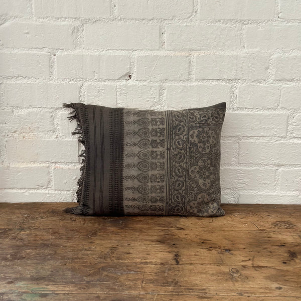 Vintage Fabric Pillow 19” x 16”