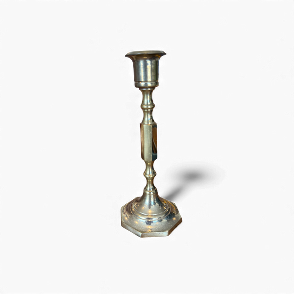 Antique Brass Candle Holder - Medium