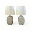 Pair of ceramic table lamps by Nishi 