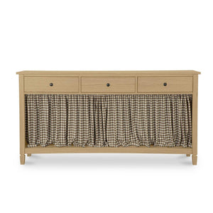 Isabelle Console Table Brown Gingham