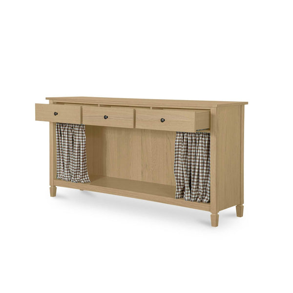 Isabelle Console Table Brown Gingham