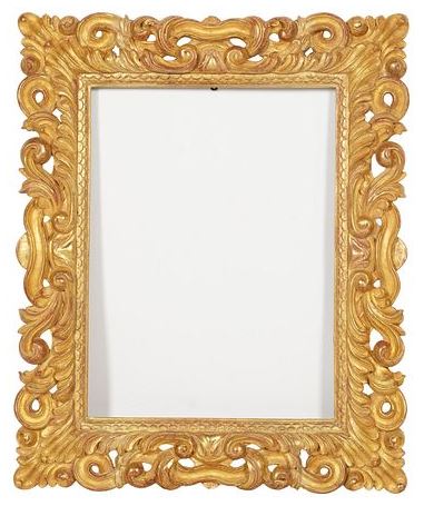 Jerry Soloman Gold Carved Mirror Frame