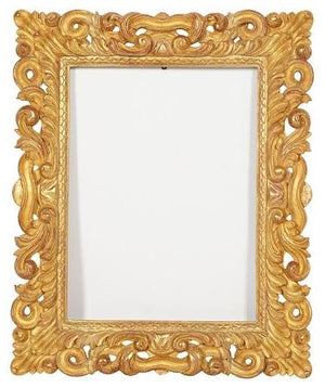 Jerry Soloman Gold Carved Mirror Frame