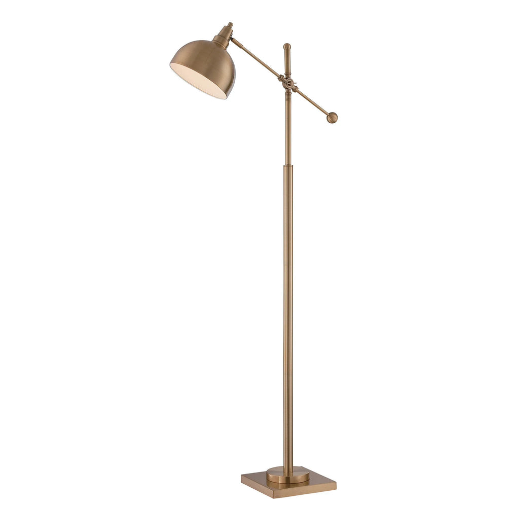 Brass Industrial Dome Floor Lamp