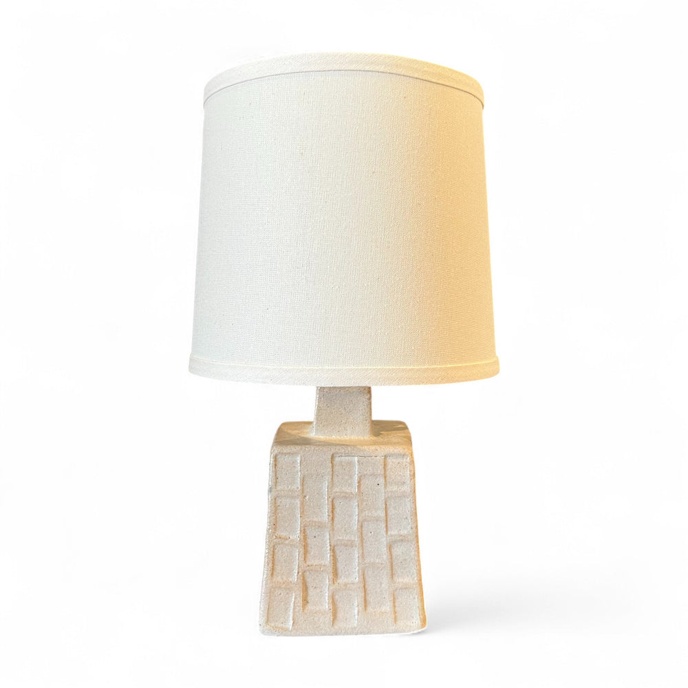 Japanese Ceramic Table Lamp - 8.5"Dia x 16”H