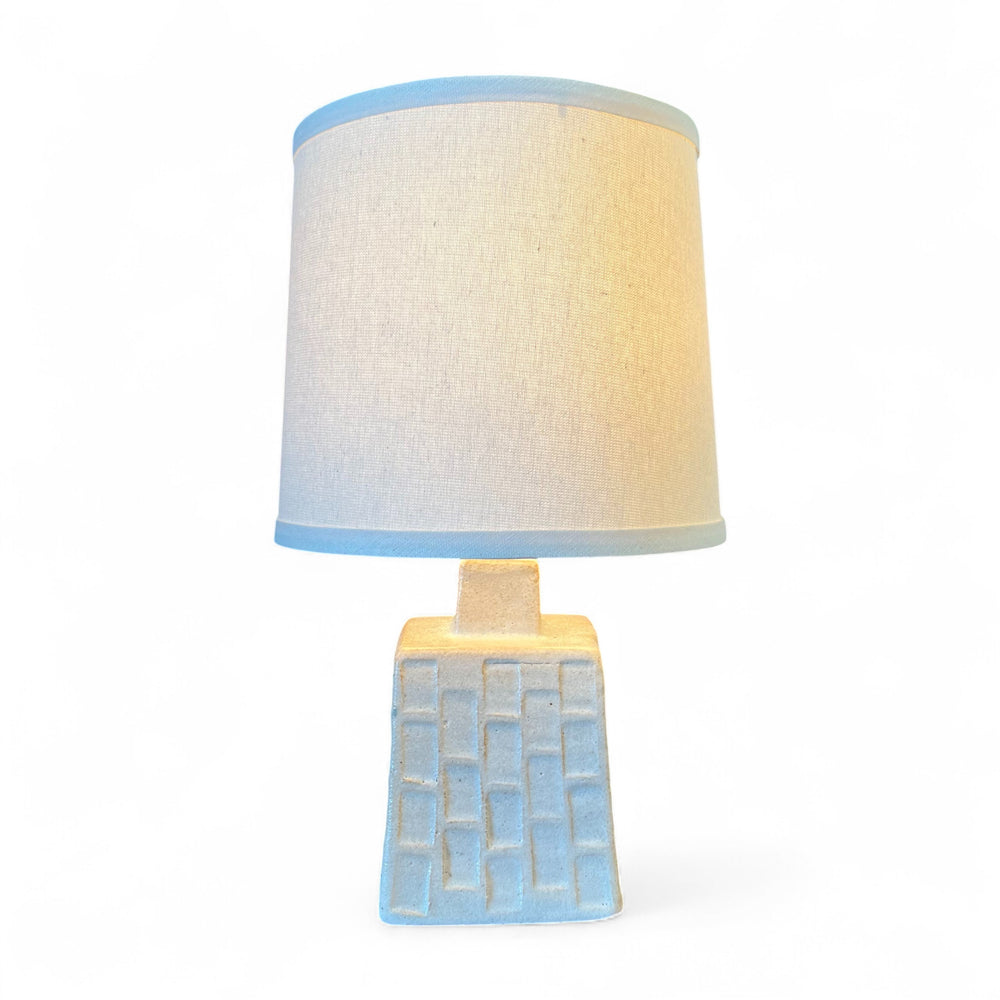 Japanese Ceramic Table Lamp - 8.5"Dia x 16”H