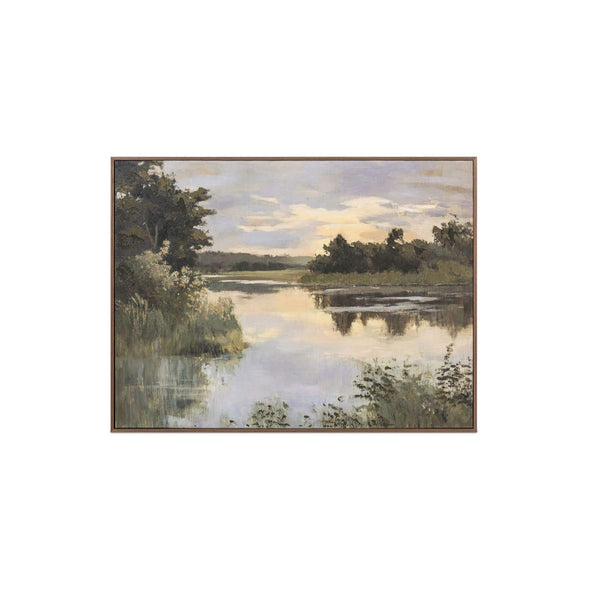 Lakeside Framed Painting, 30" x 40"