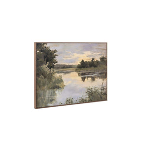 Lakeside Framed Painting, 30" x 40"