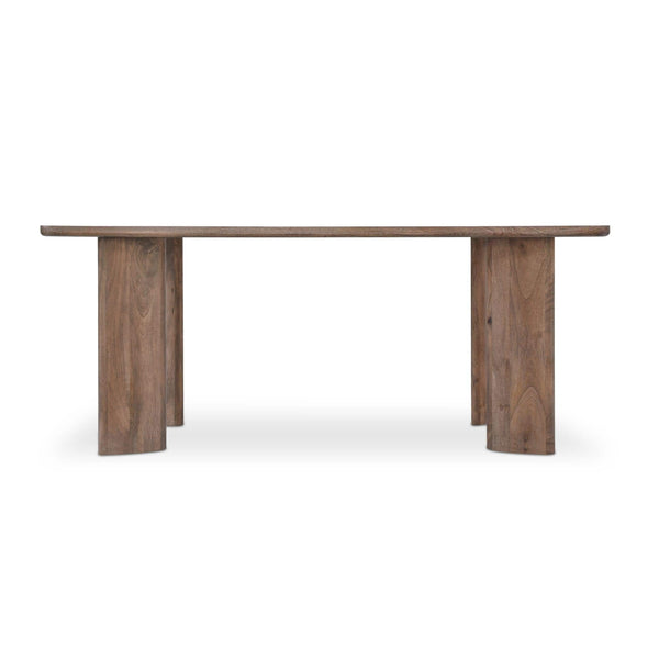 Lia Rectangular Dining Table Dark Brown