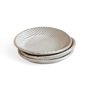 Millerighe Stoneware Saucer in White